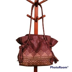 Isabella Fiore Chocolate Brown and Tan Tote Bag